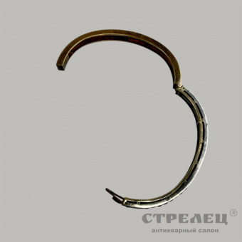 Золотой браслет с изумрудами и бриллиантами. Россия, нач. 20 в.